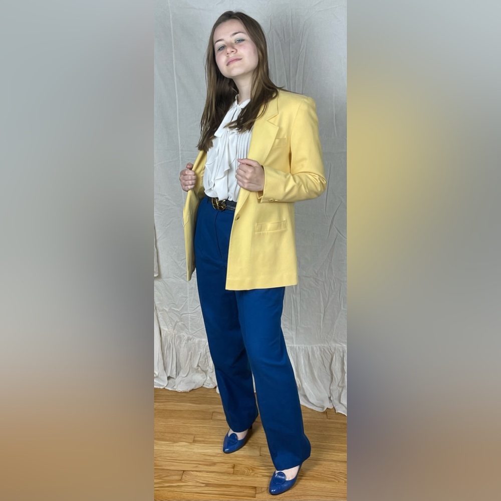 Blue 80’s Slacks - Picture 3 of 4